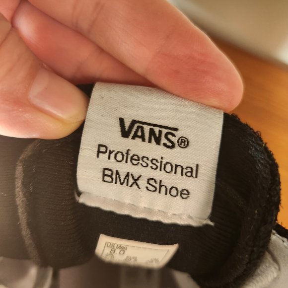 NWT VANS Professional BMX Sk8-Hi Suede/ Canvas Black/ Gray/ Gold Men (8.0) - Picture 4 of 16